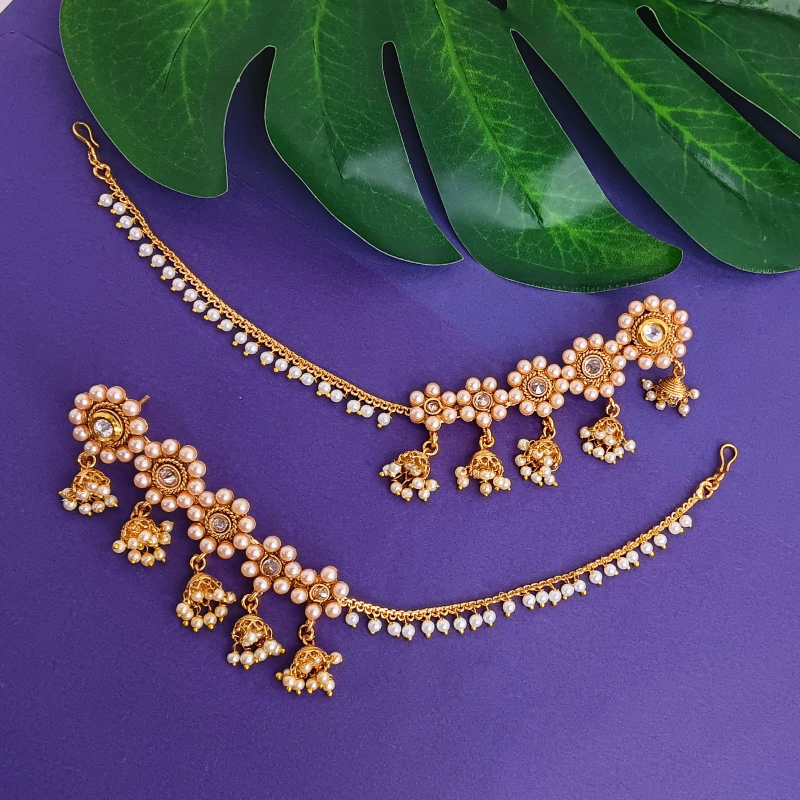 Champagne Gold Freshwater Pearl Stud Earrings | Cheyanne Symone
